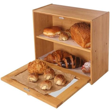 2 tier metal bread box|double decker bread bins uk.